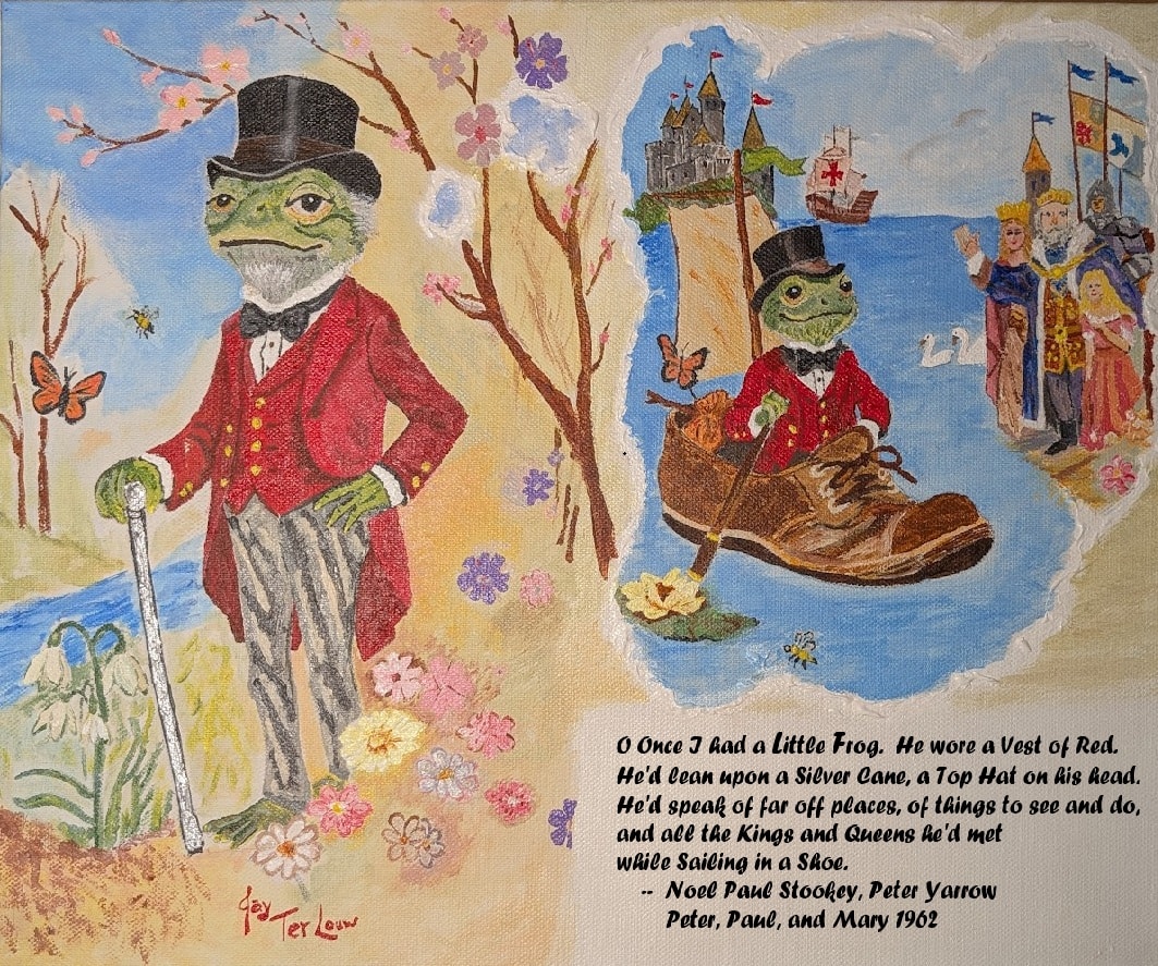 O Once I Had a Little Frog mouse pad