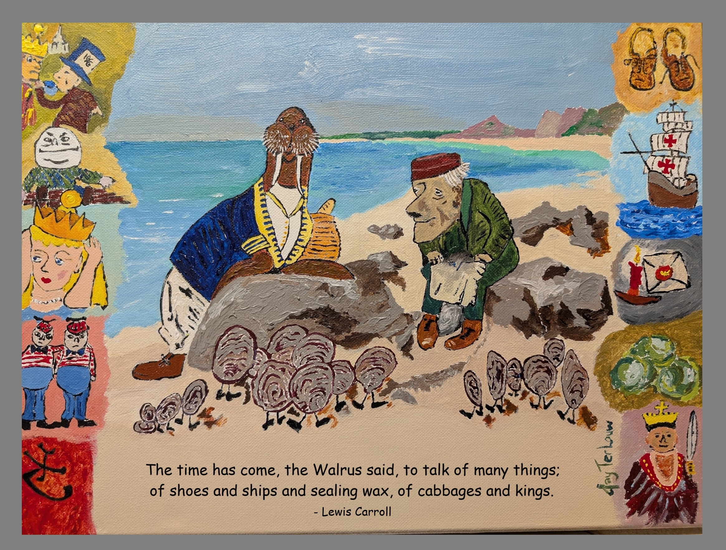 The Walrus and the Carpenter mouse pad